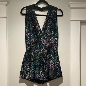 Parker small rainbow lace romper shorts